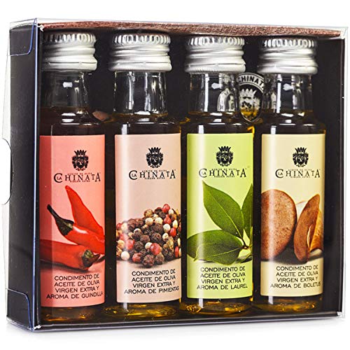 Natives Olivenöl Extra "4 Gewürze Mini-Sortiment" (4 x 25 ml) von La Chinata