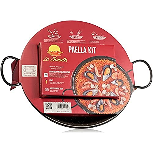 Paella-Gourmet-Set mit Paella-Pfanne. von La Chinata