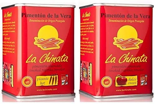 Paprikapulver Geräuchert La Chinata - 1 Süß 160g & 1 Scharf 160g von La Chinata