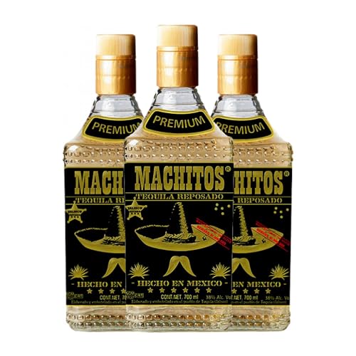 Tequila La Cofradía Machitos Reposado 70 cl (Schachtel mit 3 Flaschen von 70 cl) von La Cofradía Tequilas