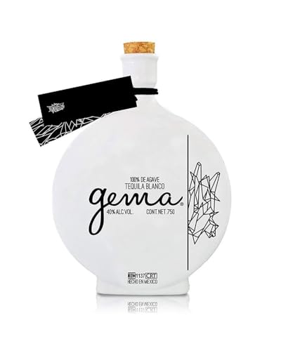 Super Premium Weßer Tequila aus Jalisco-Mexiko, 100% Agave, 2-fach destilliert, Keramikflasche 700ml - Tequila Blanco LA COFRADIA GEMA, 38% vol. von La Cofradia