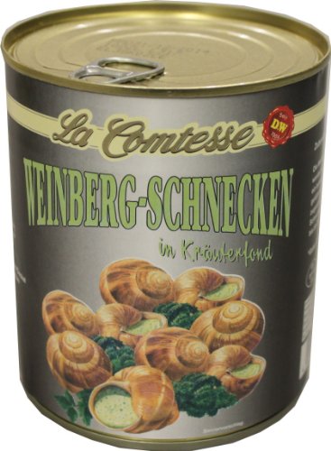 Dunekacke & Wilms Weinberg-Schnecken Circa 10 Dtzd. 800 g, 1er Pack (1 x 0.8 kg) von La Comtesse