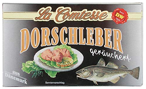 La Comtesse Geräucherte Dorschleber in eigenem Öl, 4er Pack (4 x 120 g) von LA COMTESSE