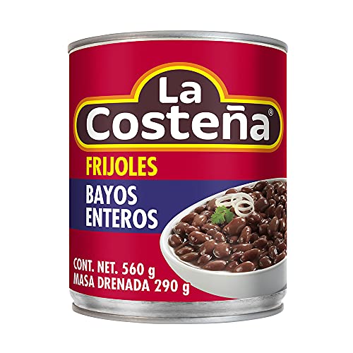 La Costena Bohnen braun ganz | 560gr | Mexikanische Küche | Reich an Eisen, Ballastsoffen und Proteinen | Geeignet für Hackfleisch mit Bohnen und Chipotle-Chili | Hervorragender Geschmack von La Costena