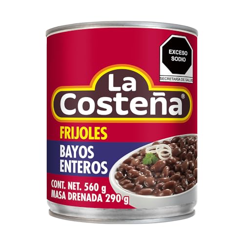 La Costena Bohnen braun ganz | 560gr | Mexikanische Küche | Reich an Eisen, Ballastsoffen und Proteinen | Geeignet für Hackfleisch mit Bohnen und Chipotle-Chili | Hervorragender Geschmack von La Costeña