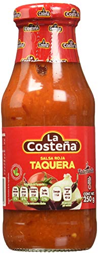 La Costena Salsa Taquera | 220ml | Mexikanische Küche | aus Arbol-Chilis | wunderbar scharf & pikant | Perfekt zu Tacos oder Nachos | Hervorragender Geschmack von La Costena