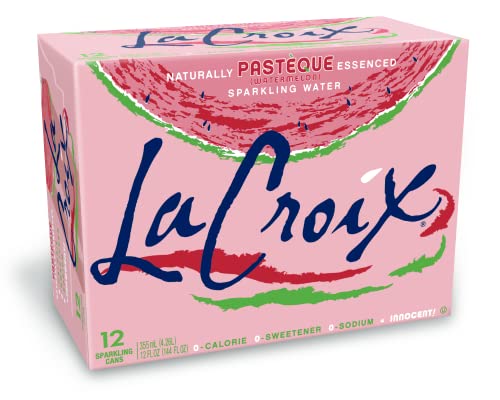 LaCroix Sprudelwasser, Pasteque (Wassermelone), 300 ml, 12 Stück von La Croix