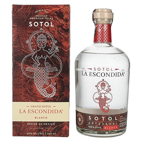 La Escondida Sotol Artesanal Blanco 40% Vol. 0,7l in Geschenkbox von La Escondida