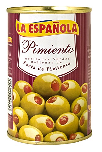grüne Oliven mit Paprikapaste gefüllt von LA ESPANOLA