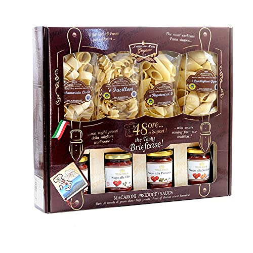 48 Stunden Gourmet Überraschungspaket mit Pasta di Gragnano IGP 250 gr und Fertigsaucen 180 gr von La Fabbrica della Pasta di Gragnano