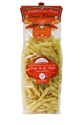 500g Glutenfreie Penne Rigate di Gragnano - Bronzeverfahren - Spitzenqualität von La Fabbrica della Pasta di Gragnano