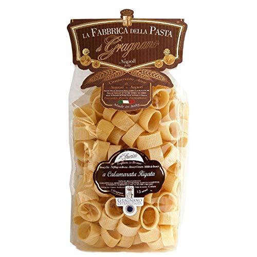 Calamarata gestreift 500 Gr. - Box 12 Stück von La Fabbrica della Pasta di Gragnano