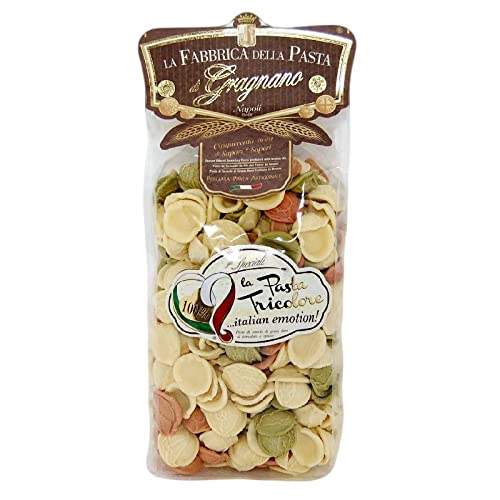 tricolor Orecchietta Gr. 500 - Box 16 Stück von La Fabbrica della Pasta di Gragnano