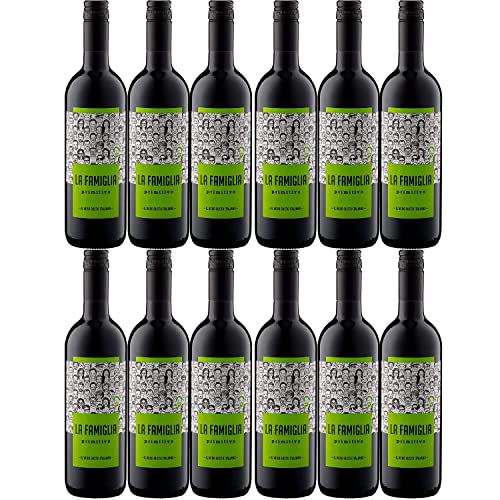 La Famiglia La Famiglia Primitivo Puglia IGT Trocken Rotwein Wein Italien (12 x 0.75l) von La Famiglia