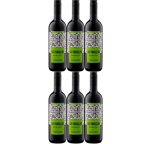 La Famiglia La Famiglia Primitivo Puglia IGT Trocken Rotwein Wein Italien (6 x 0.75l)) von La Famiglia