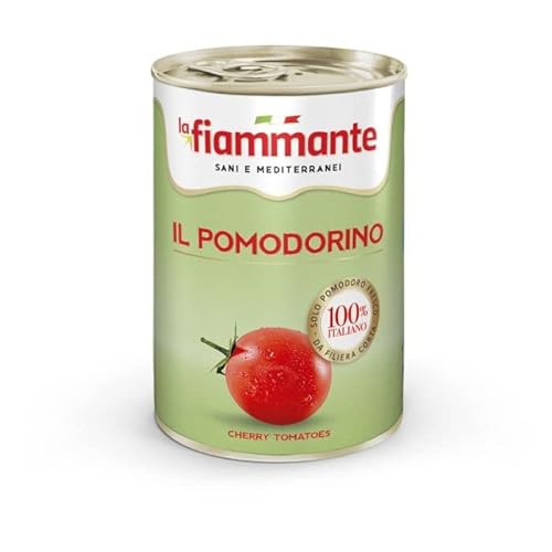 48x La Fiammante il pomodorino Pomodorini Kirschtomaten Tomaten sauce aus Italien dose 400g von La Fiammante