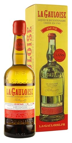 La Gauloise Jaune 5YO Likör | 5 Jahre in Eichenfässern gereift | Aromatischer & komplexer Geschmack | 1 x 700ml von La Gauloise