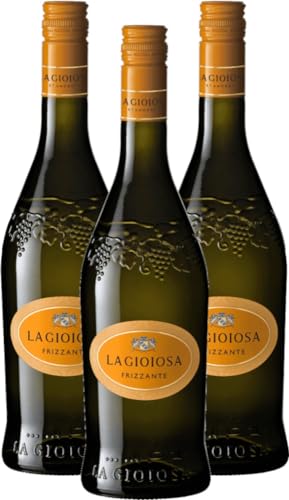 Bianco Frizzante La Gioiosa Perlwein 3 x 0,75l VINELLO - 3 x Weinpaket inkl. kostenlosem VINELLO.weinausgießer von La Gioiosa