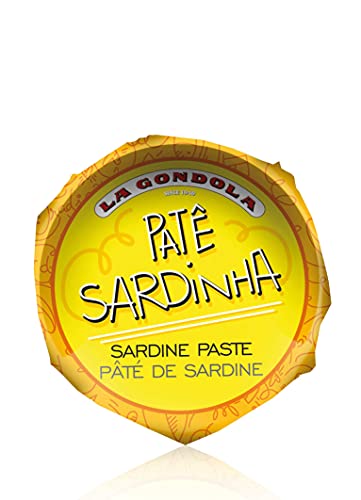 Sardine Paté, Sardinenpastete, Sardinencreme mit Olivenöl und Tomaten aus Portugal 75g von La Gondola