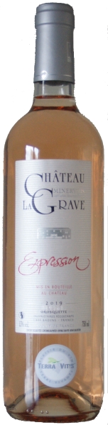 La Grave- Chateau la Grave Expression Rose Minervois Rose Minervois AOP Jg. 2021 50 Proz. Syrah, 50 Proz. Grenache von La Grave-