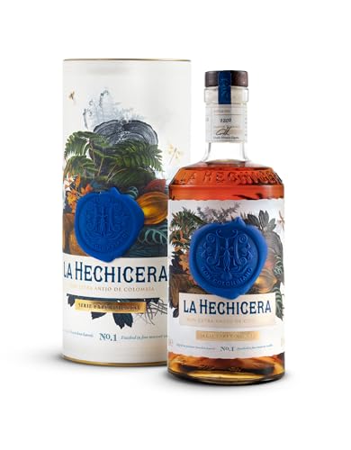 LA HECHICERA Rum Serie Experimental No. 1, Solera-Rum aus Kolumbien, Moscatel-Finish, Eichenfass Rum, limitierte Edition, 1 x 0.7 Liter - 43% Vol. von La Hechicera