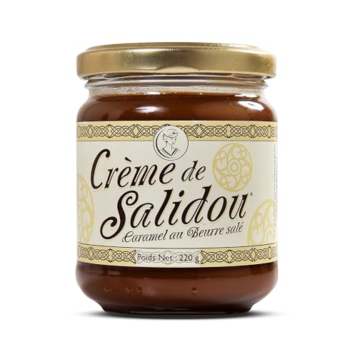 La Maison d Armorine, gesalzene bretonische Karamellcreme mit Butter, Brotaufstrich, Karamell, Creme Caramel, Salidou, 220 g von La Maison d'Armorine