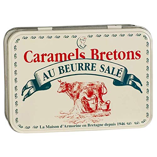 La Maison d'Armorine, Bretonische Karamellbonbons, gesalzenes Butterkaramell, französische Spezialität, 150 g von SALIDOU