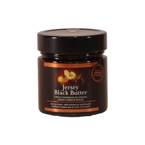 Jersey Black Butter, reichhaltige Konfitüre aus Äpfeln, Jersey Cider und Gewürzen, 280g Jersey Black Butter, reichhaltige Konfitüre aus Äpfeln, Jersey Cider und Gewürzen, 280g von La Mare