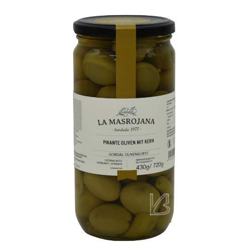 La Masrojana grüne Gordal Oliven pikant 725g von La Masrojana