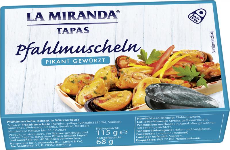 La Miranda Tapas Pfahlmuscheln von La Miranda