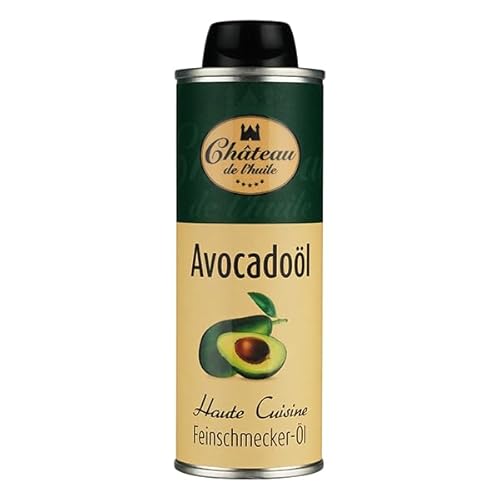 Château de l'huile Avocadoöl – 250 ml, 1er Pack - Kaltgepresst, 100% Natives Avocado-Öl, Nussig-Cremiges Aroma, Ideal für Braten, Salate, Bowls und Dips Château de l'huile Avocadoöl – 250 ml, 1er Pack - Kaltgepresst, 100% Natives Avocado-Öl, Nussig-Cremiges Aroma, Ideal für Braten, Salate, Bowls und Dips von La Monegasque