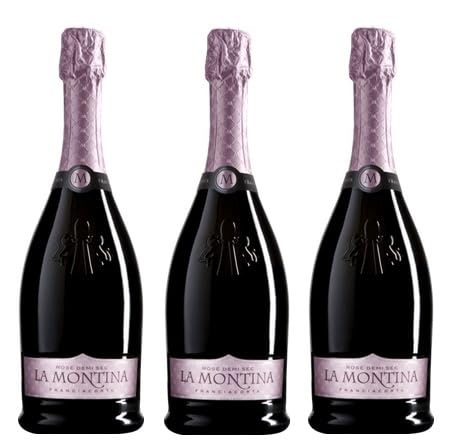 3x 0,75l - La Montina - Rosé - demi-sec - Franciacorta D.O.C.G. - Italien - Rosé-Schaumwein 3x 0,75l - La Montina - Rosé - demi-sec - Franciacorta D.O.C.G. - Italien - Rosé-Schaumwein von La Montina