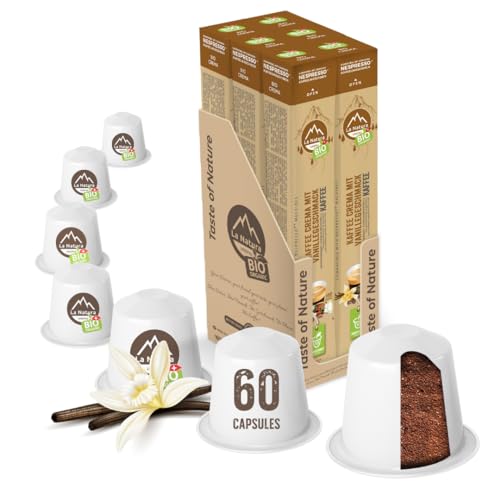Crema BIO Kaffee Vanille Natural Flavor - 60 Kapseln La Natura Lifestyle BAG von La Natura LIFESTYLE