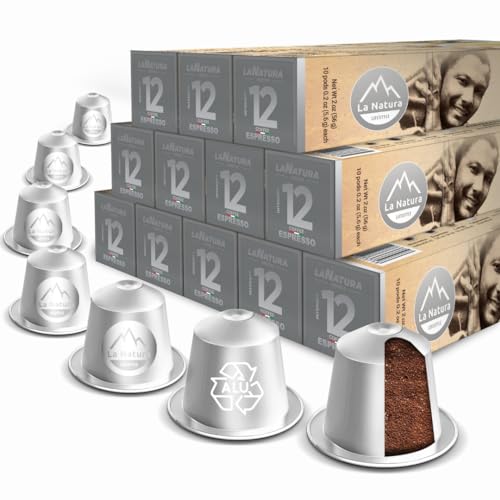 La Natura Lifestyle | 120x ESPRESSO Kaffeekapseln aus Aluminium |100% Recycelbar von La Natura LIFESTYLE