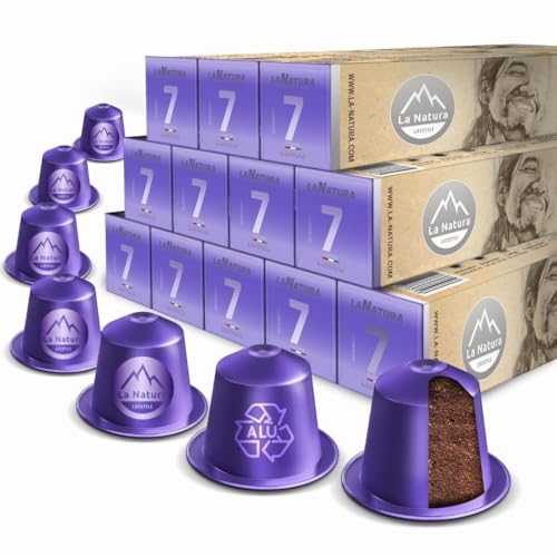 La Natura Lifestyle | 120x LUNGO Kaffeekapseln aus Aluminium |100% Recycelbar | Nespresso®*-kompatible Kaffeekapseln von La Natura LIFESTYLE