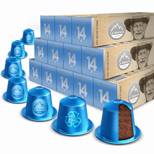 La Natura Lifestyle | 120x Ristretto Kaffeekapseln aus Aluminium |100% Recycelbar | Nespresso®*-kompatible Kaffeekapseln von La Natura LIFESTYLE