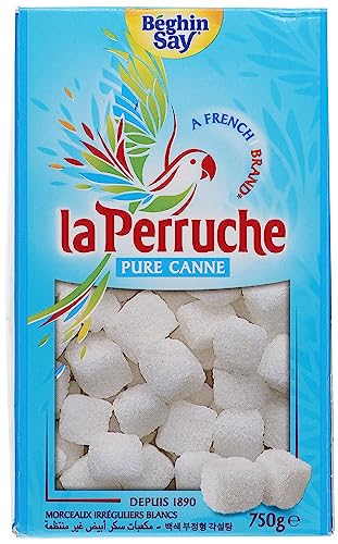 La Perruche weiße Rohrzuckerwürfel, 2er Pack (2 x 750 g) von La Perruche