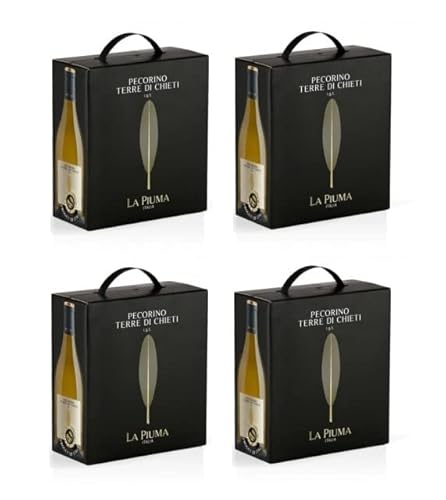 4x 3,0l Bag-in-Box - La Piuma - Pecorino - Terre di Chieti I.G.P. - Abruzzen - Italien - Weißwein trocken von La Piuma