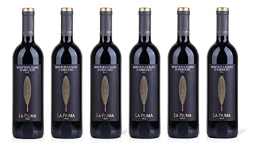 6x 0,75l - La Piuma - Montepulciano d'Abruzzo D.O.P. - Abruzzen - Italien - Rotwein trocken von La Piuma