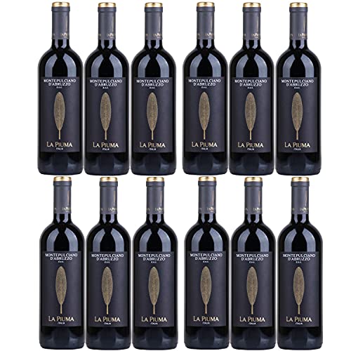 La Piuma Montepulciano d'Abruzzo DOC Rotwein Wein trocken Italien (12 Flaschen) von La Piuma