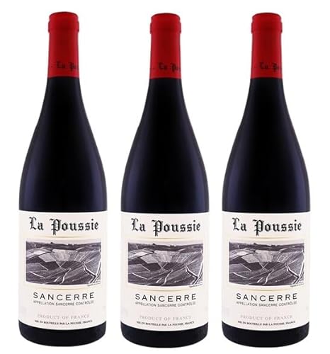 3x 0,75l - 2020er - La Poussie - Sancerre Rouge - Sancerre A.O.P. - Loire - Frankreich - Rotwein trocken 3x 0,75l - 2020er - La Poussie - Sancerre Rouge - Sancerre A.O.P. - Loire - Frankreich - Rotwein trocken von La Poussie