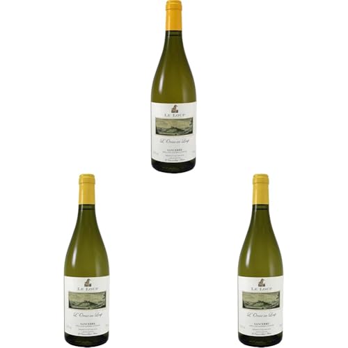 La Poussie Sancerre Sauvignon Blanc Le Loup Wein trocken (1 x 0.75 l) (Packung mit 3) von La Poussie