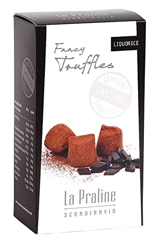 La Praline, Schokoladentrüffel mit Lakritz 100 Gramm - Geschenkpackung von La Praline