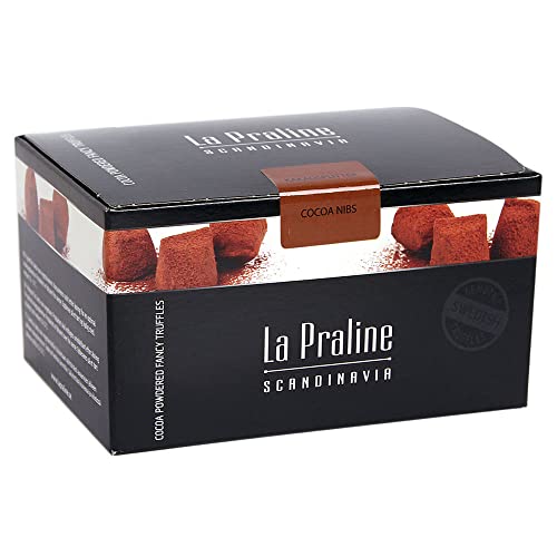 La Praline Schokotrüffel Pralinen mit Kakaosplittern, ca. 20-22 Stk. (1 x 200g) von La Praline