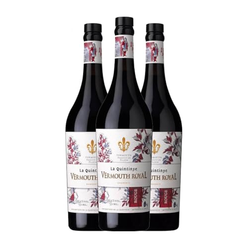 Wermut La Quintinye Royal Rouge 1 L (Karton mit 3 Flaschen von 1 L) von La Quintinye Vermouth Royal