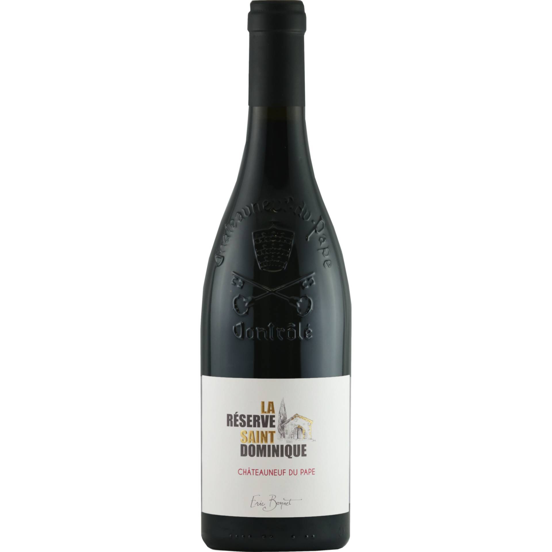 Saint Dominique La Réserve Châteauneuf-du-Pape, Châteauneuf-du-Pape AOP, Rhône, 2021, Rotwein Saint Dominique La Réserve Châteauneuf-du-Pape, Châteauneuf-du-Pape AOP, Rhône, 2021, Rotwein von La Réserve Saint Dominique, 1358 Chemin St Dominique, FR-84350 Courthezon