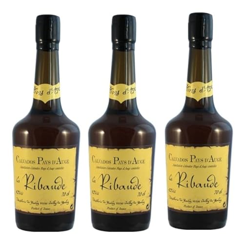 3x 0,7l - La Ribaude - Hors d'Age - Calvados du Pays d'Auge A.O.P. - Apfelbrand - Normandie - Frankreich - 42,0% vol. 3x 0,7l - La Ribaude - Hors d'Age - Calvados du Pays d'Auge A.O.P. - Apfelbrand - Normandie - Frankreich - 42,0% vol. von La Ribaude