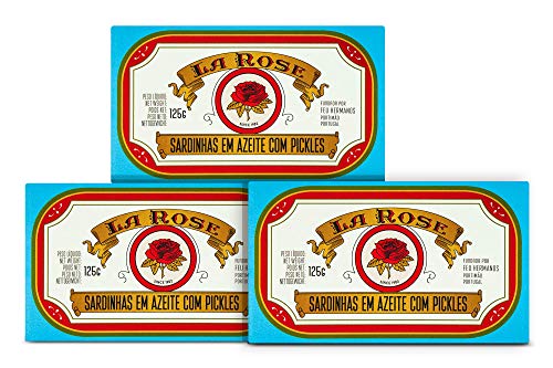 Sardinen in Olivenöl mit Essiggurken | 3 x 125 g | La Rosa | Ramirez | Portugal Sardinen in Olivenöl mit Essiggurken | 3 x 125 g | La Rosa | Ramirez | Portugal von Ramirez