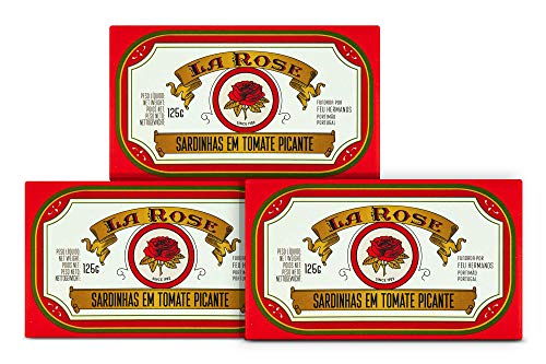 Sardinen in pikanter Tomatensoße | 3 x 125 g | La Rosa | Ramirez | Portugal von Ramirez