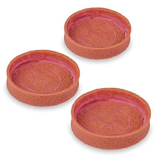 Dessert-Tartelettes Erdbeere, gecoated, Ø80x17mm h, 45 St von La Rose Noire Passion4Food